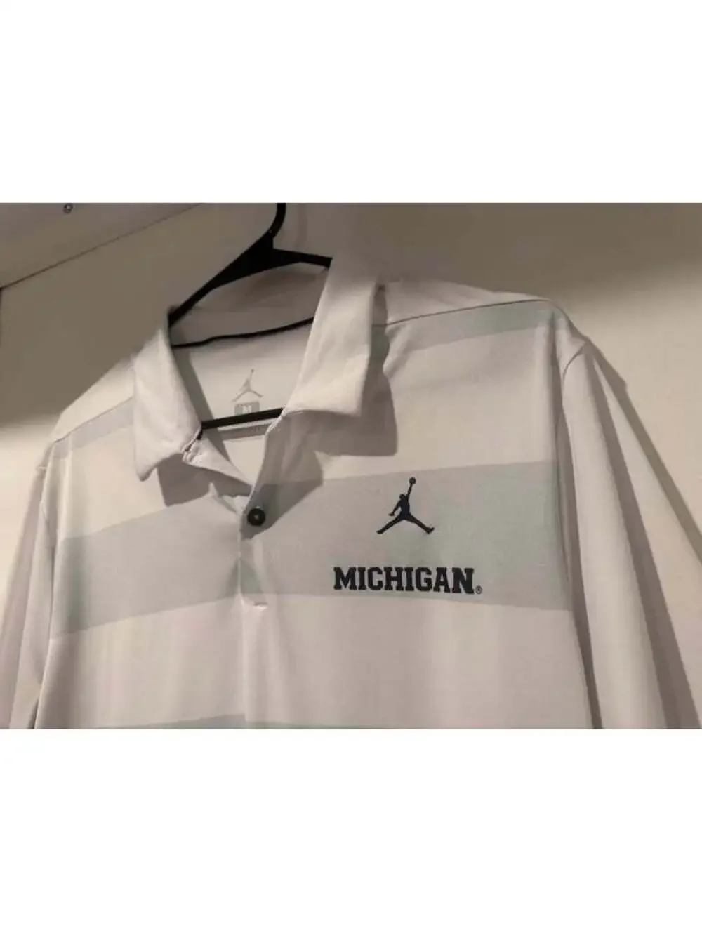 Jordan Michigan Dri-FIT Polo Shirt Size Medium